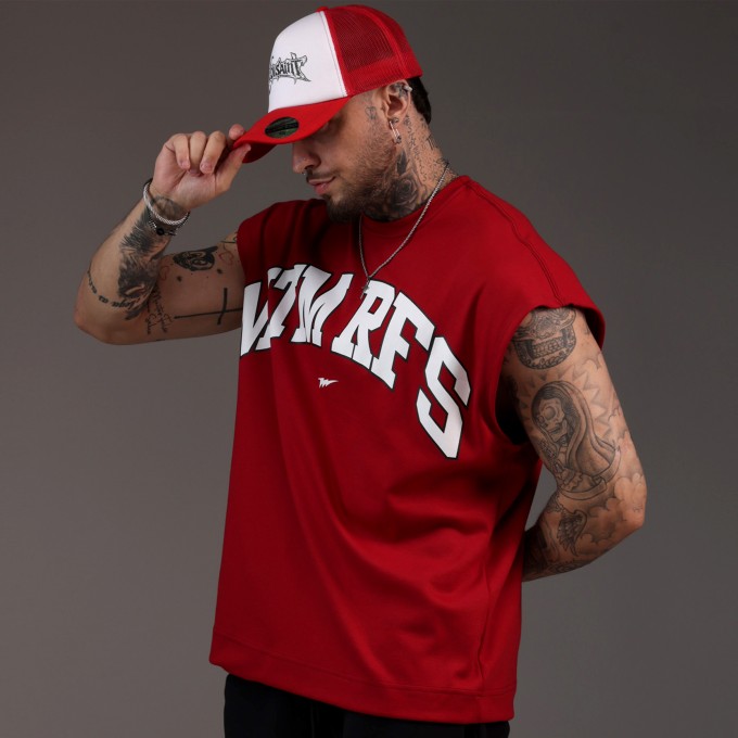 Camiseta Overcut Heavy COLLEGE Vinho