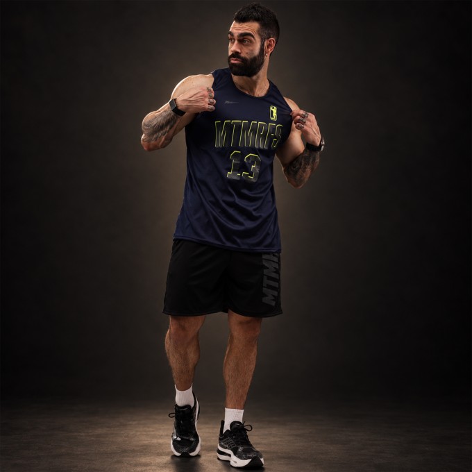 Regata Machao DryFit Neon Azul Marinho