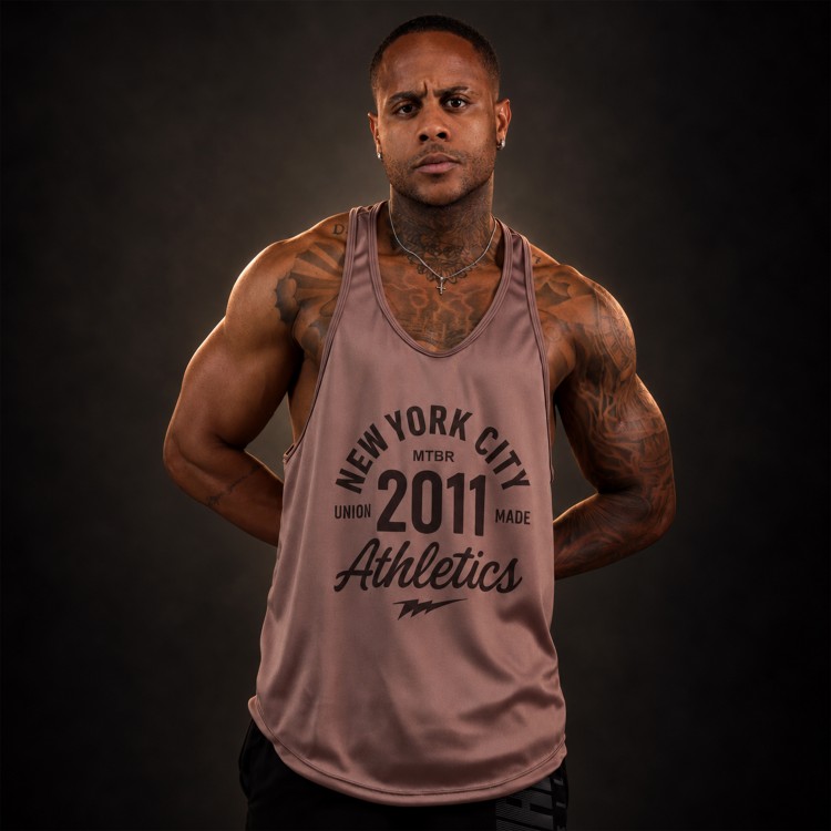 Regata Cavada Dryfit Athletics Marrom
