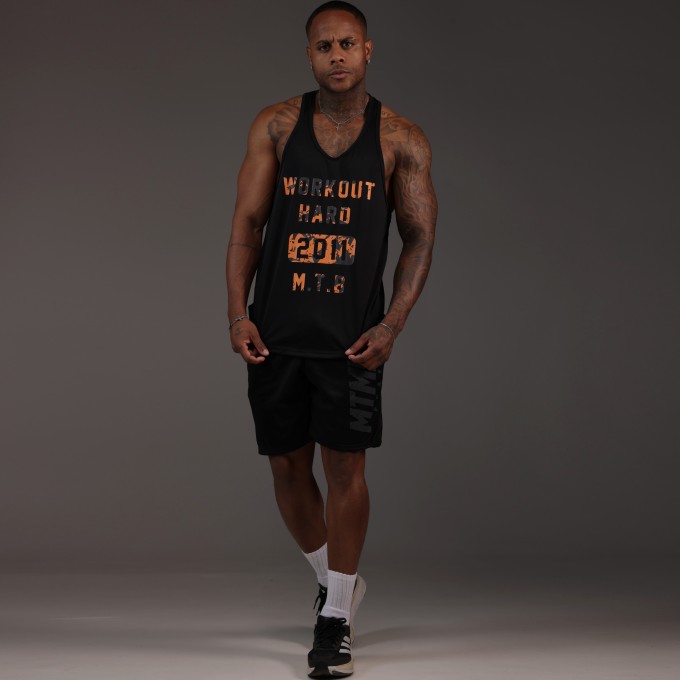 Regata Cavada Dryfit Workout Preta
