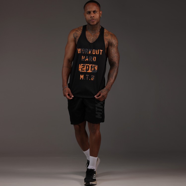 Regata Cavada Dryfit Workout Preta