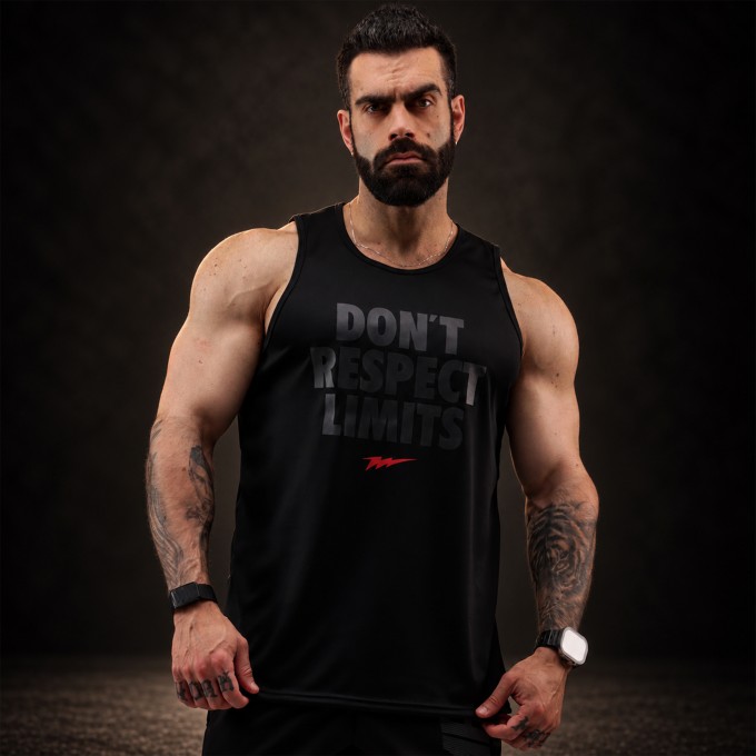Regata Machao DryFit Dont Respect Preta