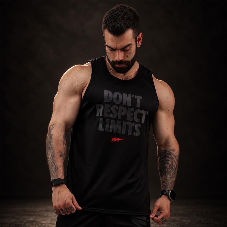 Regata Machao DryFit Dont Respect Preta