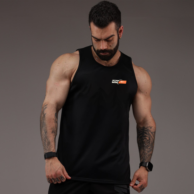 Regata Machao DryFit Minimalista Preta