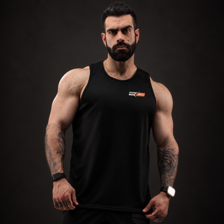 Regata Machao DryFit Minimalista Preta