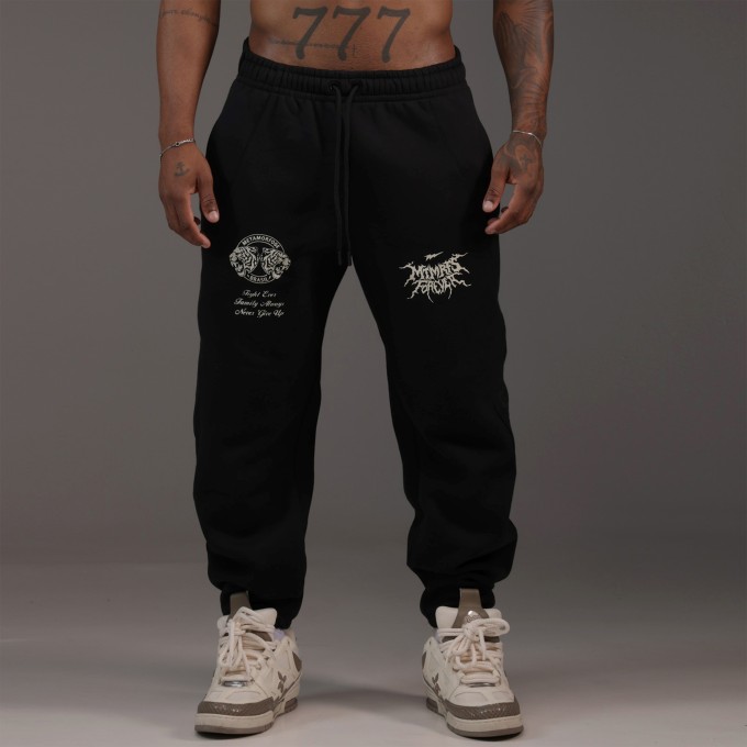 Calça Moletom Baggy MTMRFS FRVR Preta