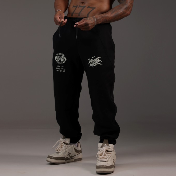 Calça Moletom Baggy MTMRFS FRVR Preta