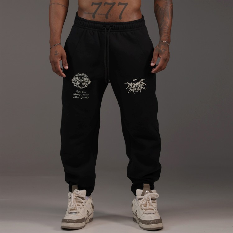 Calça Moletom Baggy MTMRFS FRVR Preta