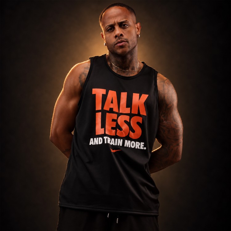 Regata Machao DryFit Talk Less Preta