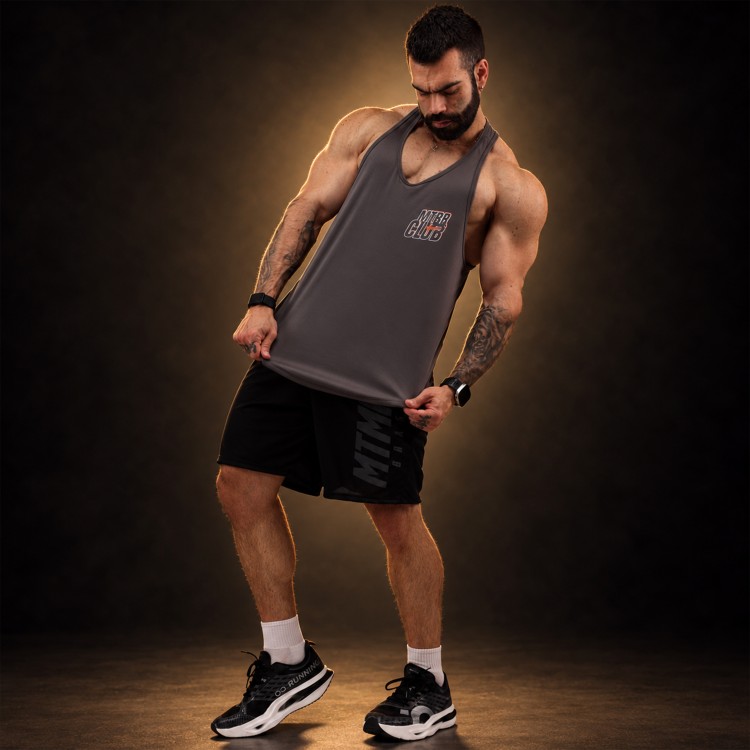 Regata Cavada Dryfit MTBR CLUB Cinza Chumbo