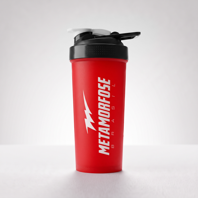 Coqueteleira Pump Shake Bulls Vermelha