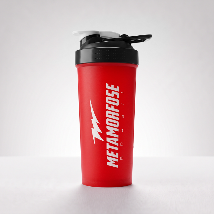 Coqueteleira Pump Shake Bulls Vermelha