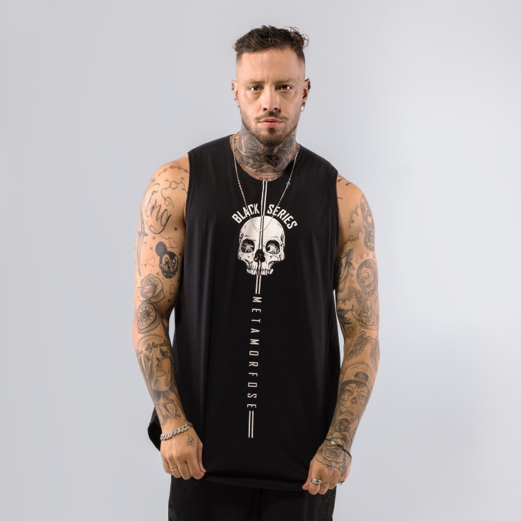 Regata Machao Skull Line Preta