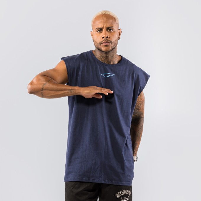Camiseta Machão Shoulders Vision Azul Marinho