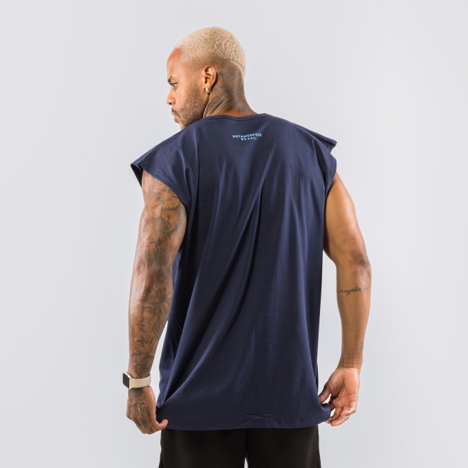 Camiseta Machão Shoulders Vision Azul Marinho