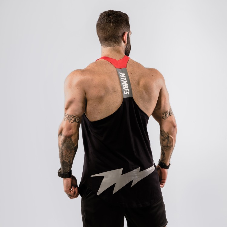 Regata Cavada Anatomic VShape Red Bolt Preta