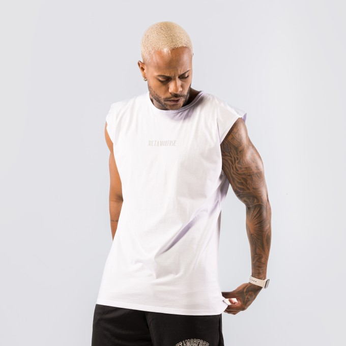 Regata Machão Shoulders Metamorfose Branca