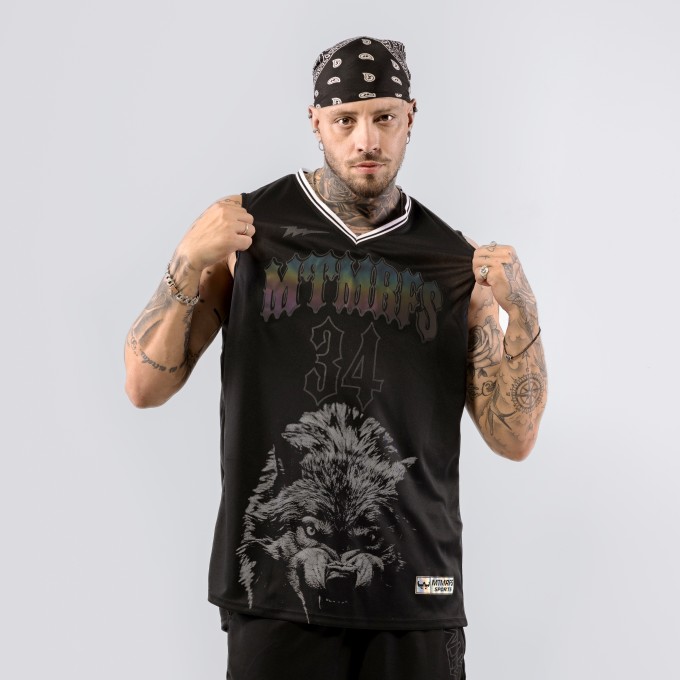 Regata Basqueteira PRO WOLF Holografic Preta