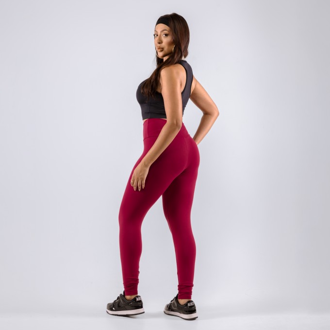 Calça Legging Poliamida Feminina Bolt WINE Vinho