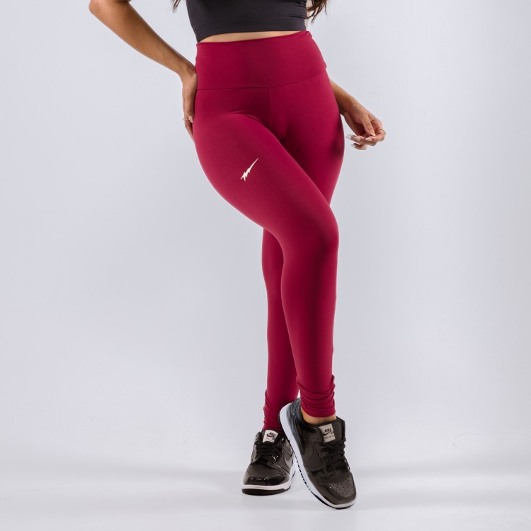 Calça Legging Poliamida Feminina Bolt WINE Vinho