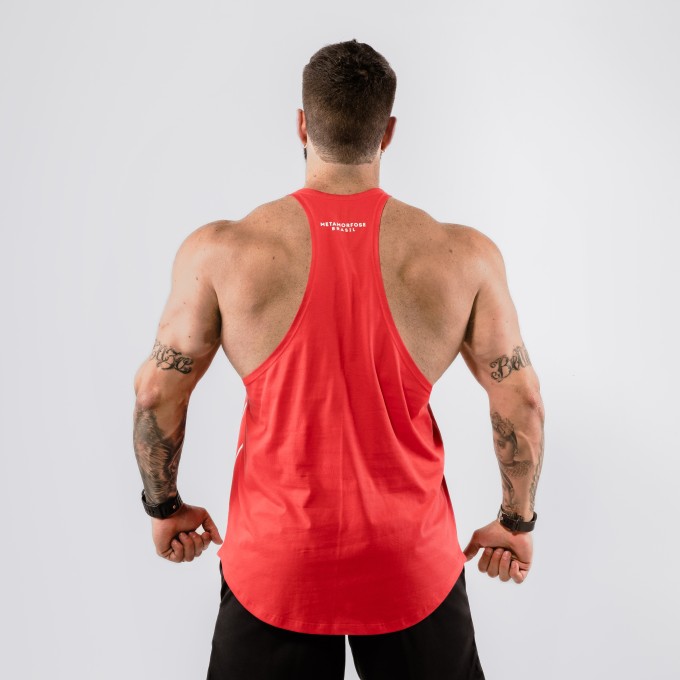 Regata Cavada Anatomic Baseball Lines Vermelha