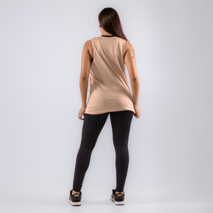Regata Feminina Machão DryFit Aesthetics Bege