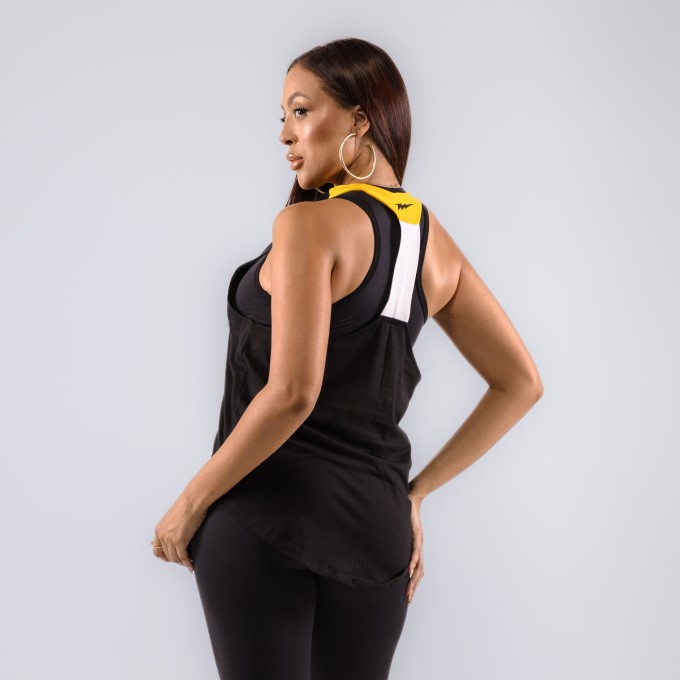 Regata Feminina Cavada Anatomic VShape Workout Preta