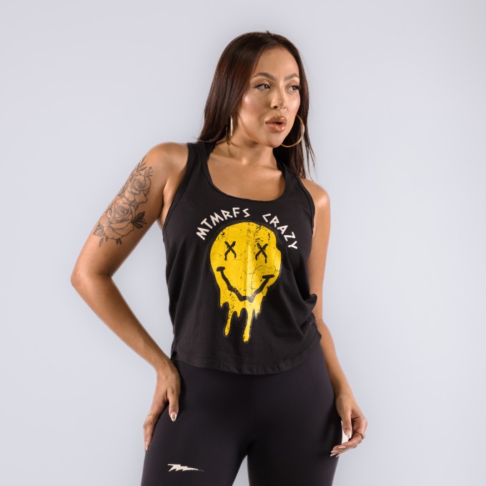 Regata Feminina Smile Crazy Preta