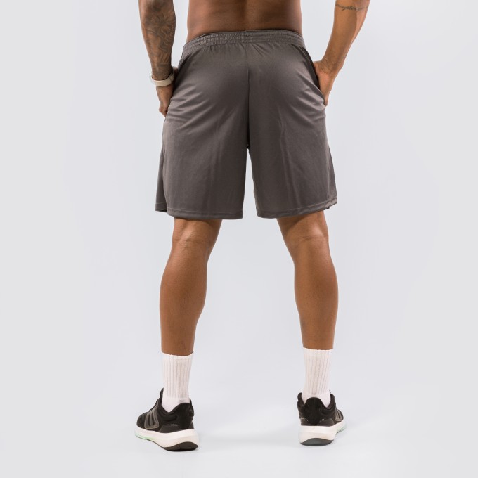 Shorts Dryfit Liso Cinza Chumbo