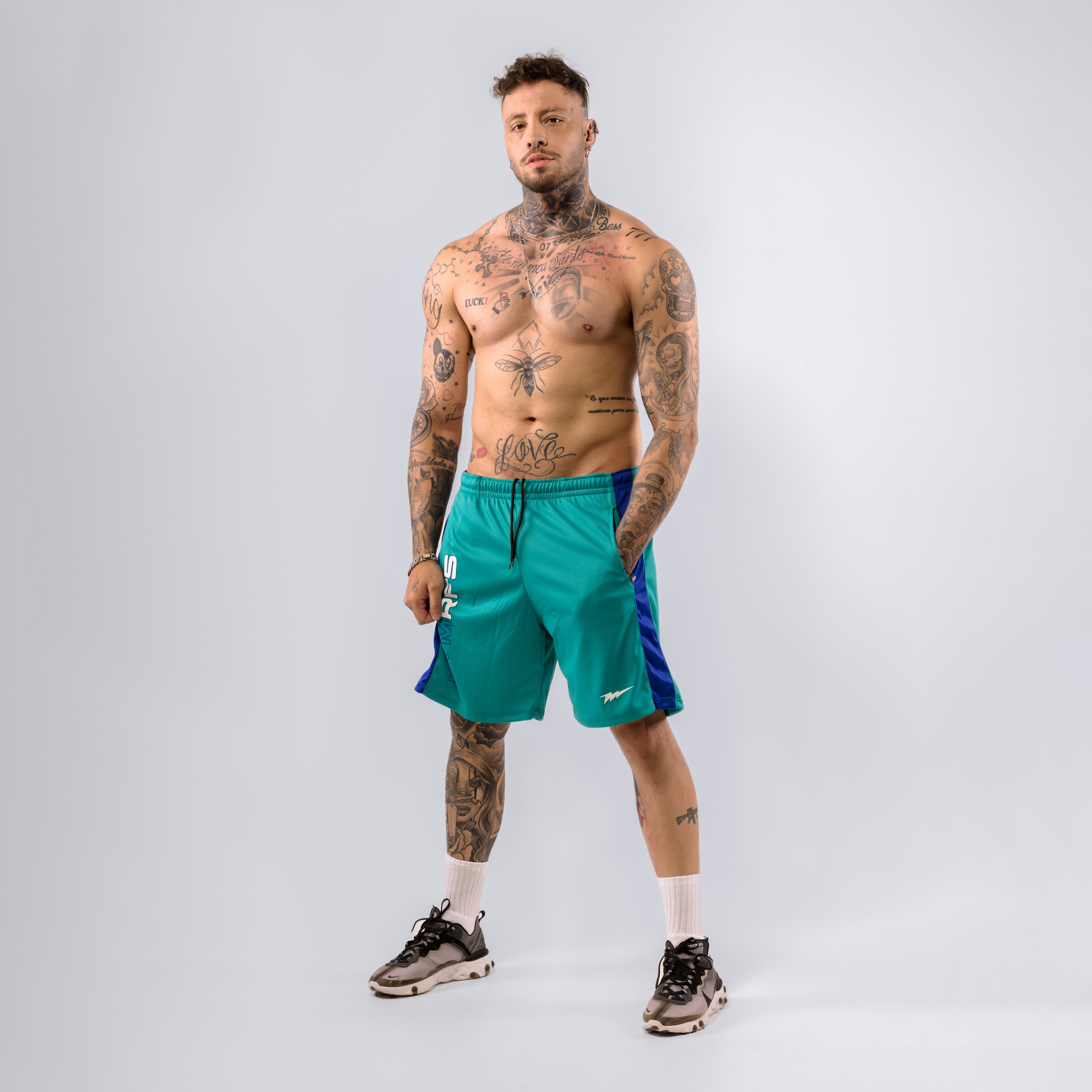 Shorts Dryfit Marine Verde Jade - Metamorfose Brasil
