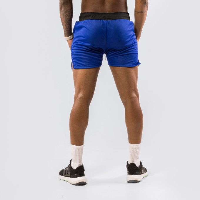 Shorts Dryfit Performance Ziper Azul Royal