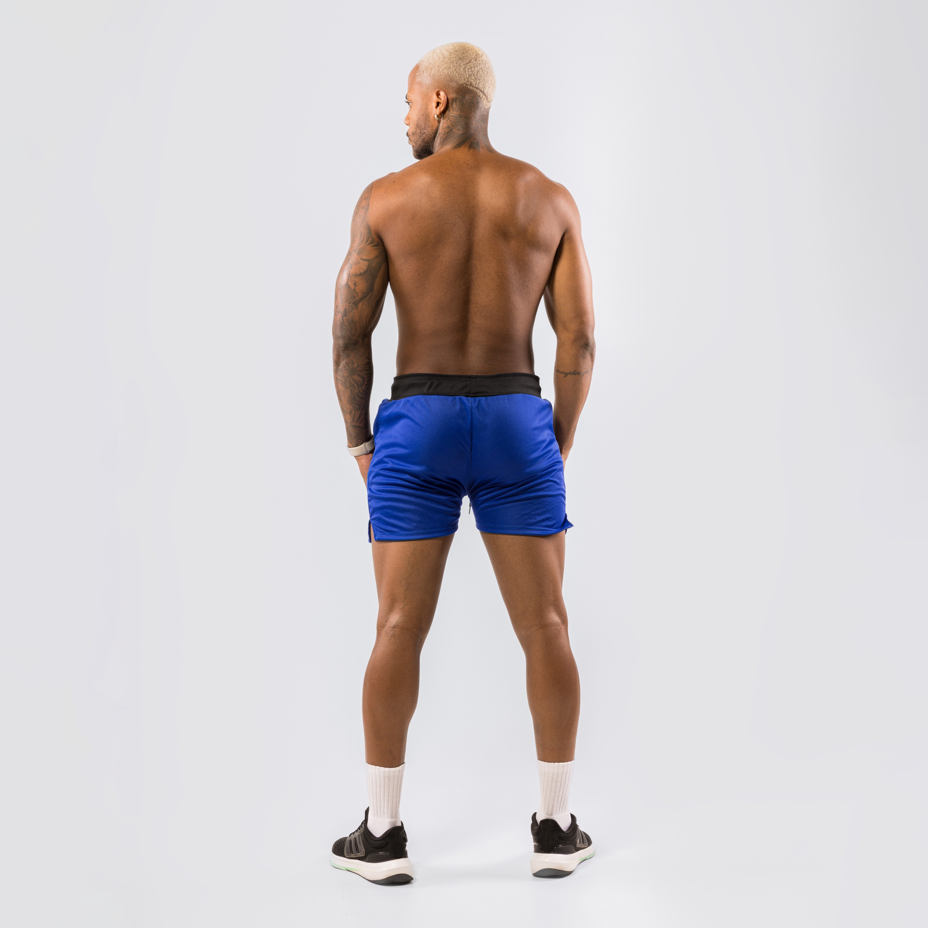 Shorts Dryfit Performance Ziper Azul Royal - Metamorfose Brasil