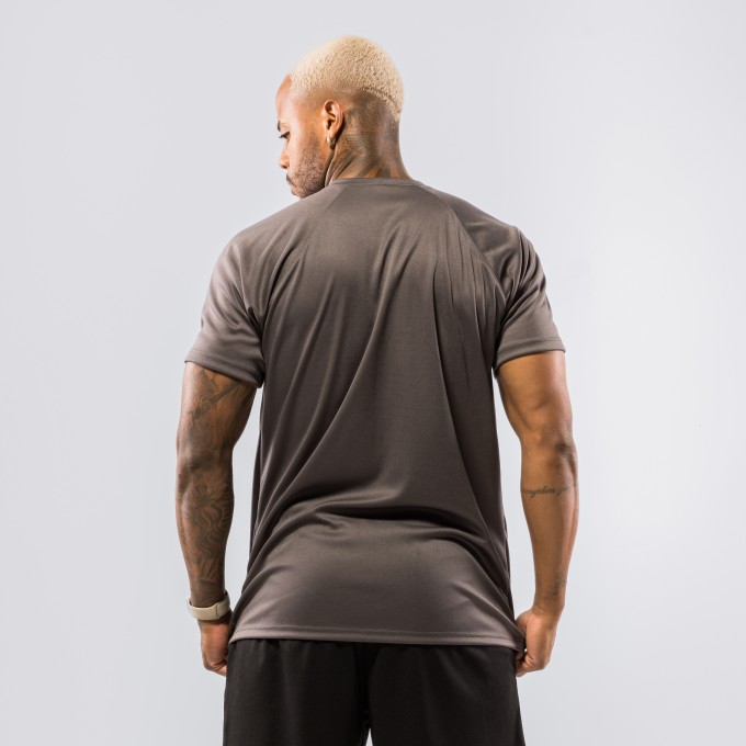 Camiseta Dryfit Haglan Mid Bolt Cinza Chumbo
