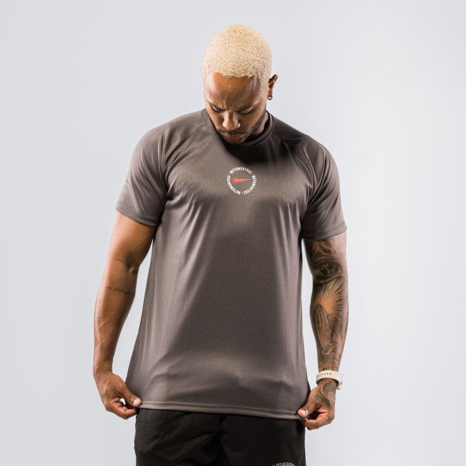 Camiseta Dryfit Haglan Mid Bolt Cinza Chumbo