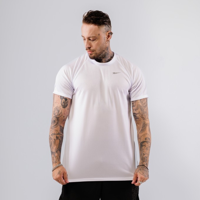 Camiseta Dryfit Haglan BOLT Branca