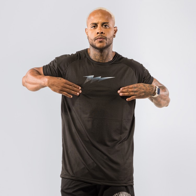 Camiseta Haglan Aerodry Black Bolt Preta