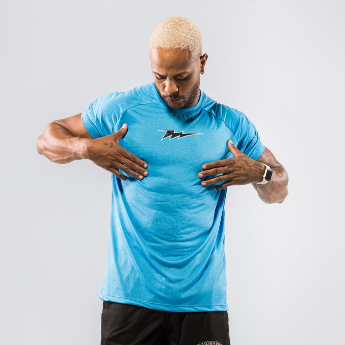 Camiseta Haglan Aerodry Season Azul Turquesa