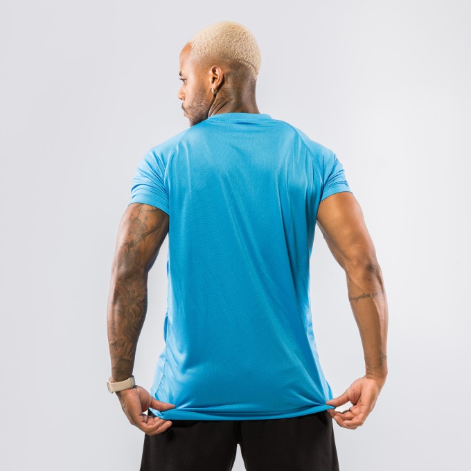 Camiseta Haglan Aerodry Season Azul Turquesa