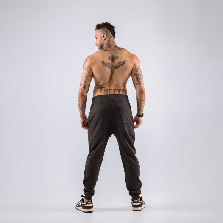 Calça Moletom Minimal Holographic Grafite