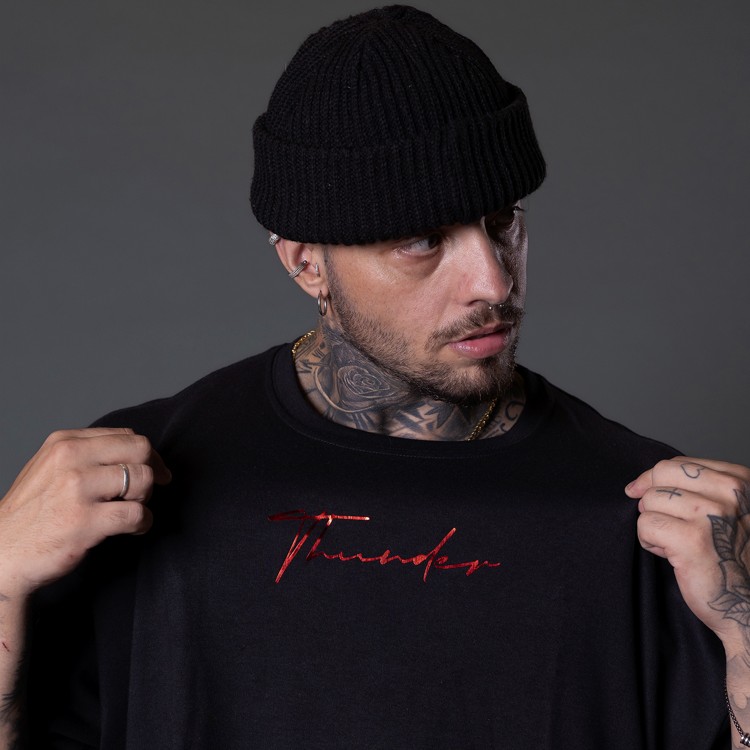 Camiseta Oversized Heavy Gorila Preta