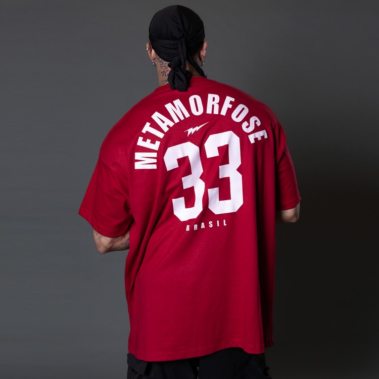 Camiseta Oversized Heavy Player Vermelha