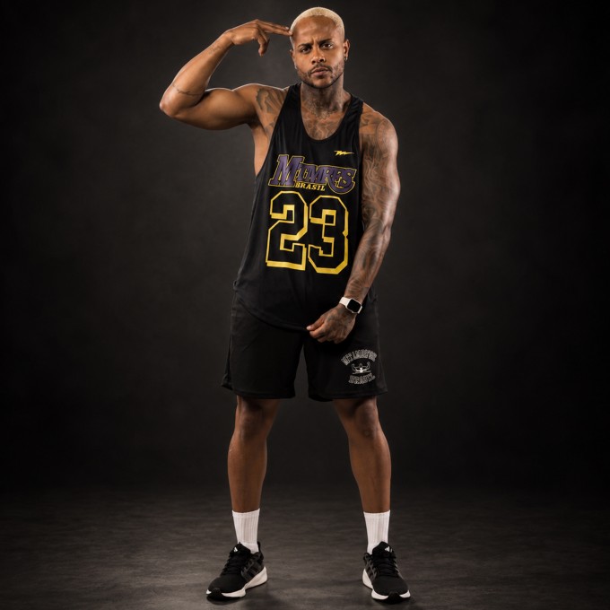 Regata Cavada Anatomic Dryfit Lakers Preta