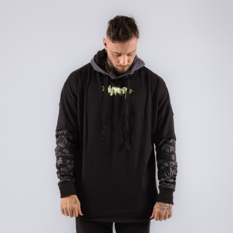 Blusao Oversize Black Alien Preto