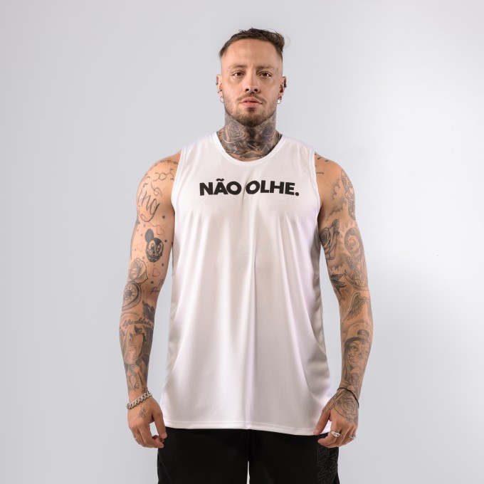 Regata Machão Sexy Body Branca