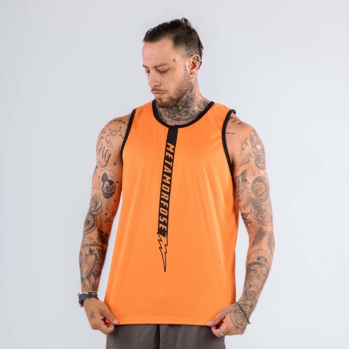 Regata Machão DryFit Hyer Laranja