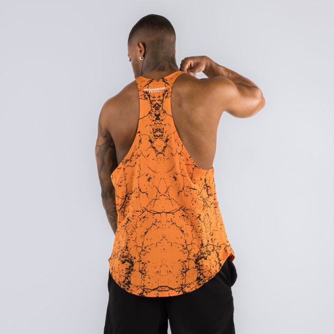 Regata Cavada Anatomic Golds Gym Texture Laranja