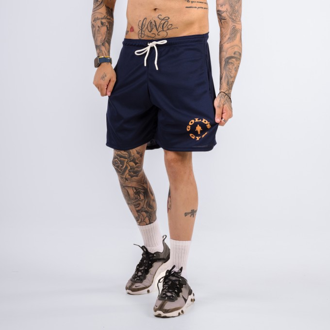 Shorts Dryfit Golds Gym Classic Azul Marinho