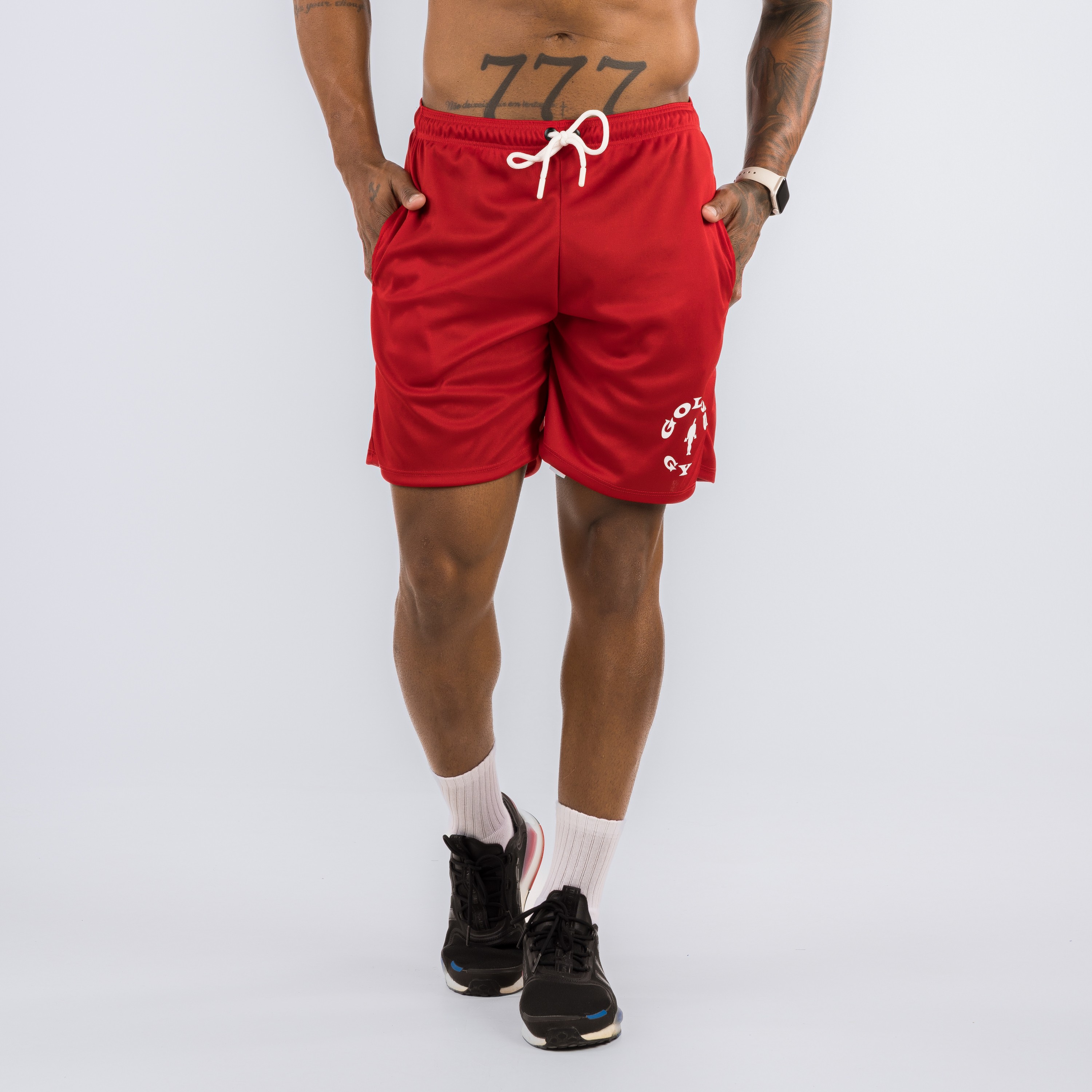 Shorts Dryfit Golds Gym Classic Vermelho - Metamorfose Brasil