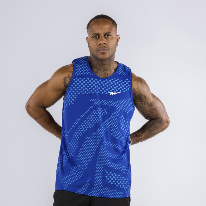 Regata Machão DryFit Waves Azul Royal