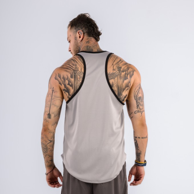 Regata Cavada Anatomic DryFit Skull Mid Cinza Claro